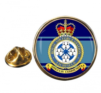 RAF Station Lichfield (alternative) Round Pin Badge