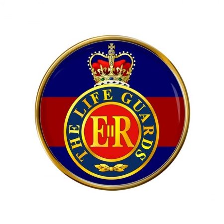 Life Guards (LG) Badge, British Army ER Pin Badge