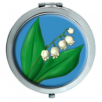 Lily of the Valley Chrome Mirror