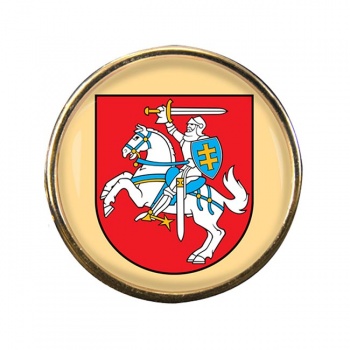 Lithuania Lietuva Round Pin Badge