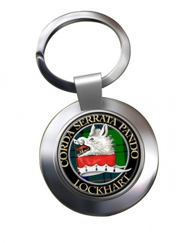 Lockhart Scottish Clan Chrome Key Ring