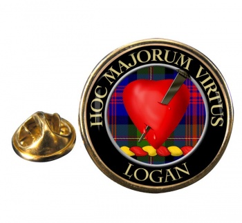 Logan Scottish Clan Round Pin Badge