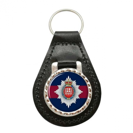 London Guards, British Army ER Leather Key Fob
