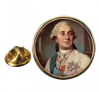 King Louis XVI of France Round Pin Badge
