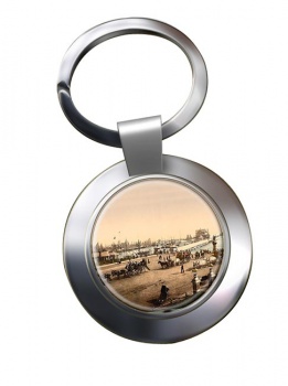 Lowestoft Pier Chrome Key Ring