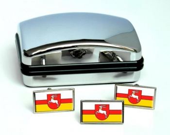 Lubelskie (Poland) Flag Cufflink and Tie Pin Set
