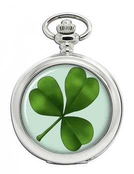 Lucky Irish Shamrock Pocket Watch