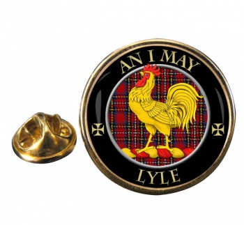 Lyle Scottish Clan Round Pin Badge