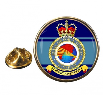 RAF Station Lyneham Round Pin Badge