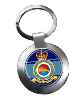 RAF Station Lyneham Chrome Key Ring
