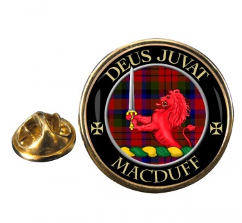 Macduff Scottish Clan Round Pin Badge