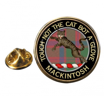 Mackintosh Scottish Clan Round Pin Badge