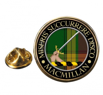 Macmillan Scottish Clan Round Pin Badge