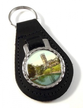 Magdalen Tower Oxford Leather Key Fob