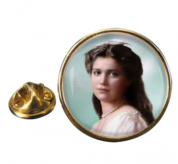Grand Duchess Maria Nikolaevna Round Pin Badge