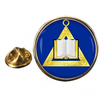 Masonic Lodge Chaplain Round Pin Badge