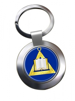 Masonic Lodge Chaplain Chrome Key Ring