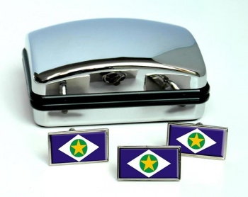 Mato Grosso (Brazil) Flag Cufflink and Tie Pin Set