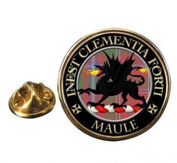 Maule Scottish Clan Round Pin Badge