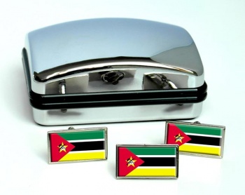 Mozambique Flag Cufflink and Tie Pin Set
