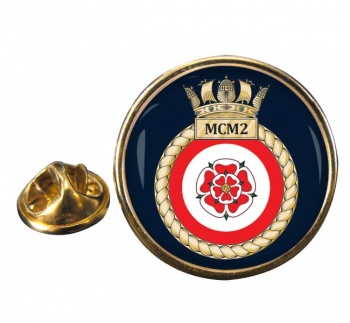 Second Mine Counter Measures Squadron (MCM2) (Royal Navy) Round Pin Badge