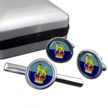 Members of the Air Force Board (Royal Air Force) Round Cufflink and Tie Clip Set
