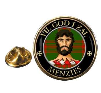 Menzies Scottish Clan Round Pin Badge