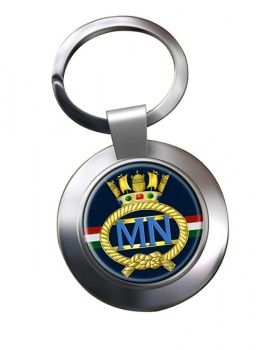 Merchant Navy Chrome Key Ring