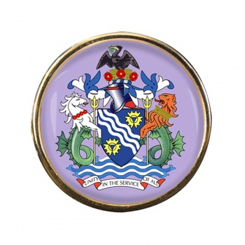 Merseyside (England) Round Pin Badge