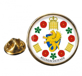 Security Services Round Pin Badge