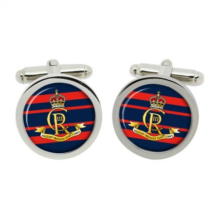 Military Provost Staff (MPS) Corps, British Army CR Cufflinks in Chrome Box