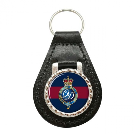 Minden Band of the Queen's Division, British Army Leather Key Fob