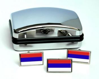 Argentine Misiones Province Flag Cufflink and Tie Pin Set