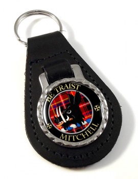 Mitchell of Innes Scottish Clan Leather Key Fob
