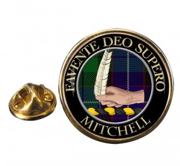 Mitchell Scottish Clan Round Pin Badge