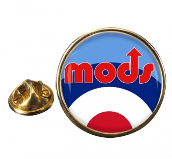 Mods Round Pin Badge