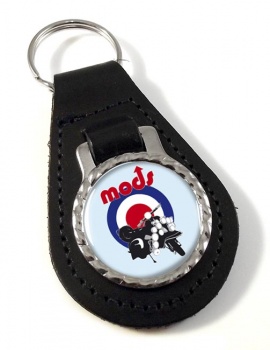 Mods Scooter Leather Key Fob
