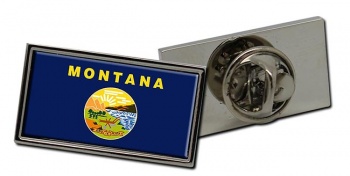Montana Flag Pin Badge