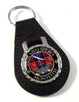 Monteith Scottish Clan Leather Key Fob