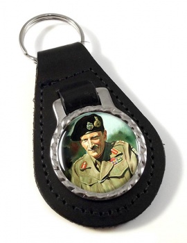 Field Marshal Bernard Law Montgomery Leather Key Fob