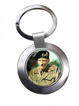 Field Marshal Bernard Law Montgomery Chrome Key Ring