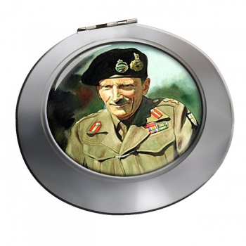 Field Marshal Bernard Law Montgomery Chrome Mirror