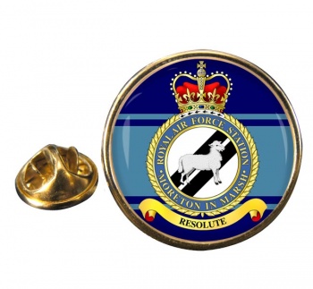 RAF Station Moreton in Marsh Round Pin Badge