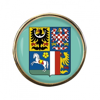 Moravian-Silesian Region Round Pin Badge