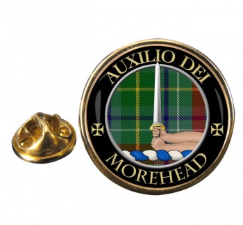 Morehead Scottish Clan Round Pin Badge