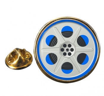 Movie Reel Round Pin Badge