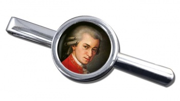 Wolfgang Amadeus Mozart Round Tie Clip