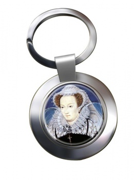 Mary Queen of Scots Chrome Key Ring