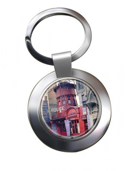 Moulin Rouge Paris Chrome Key Ring