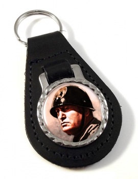 Benito Mussolini Leather Key Fob